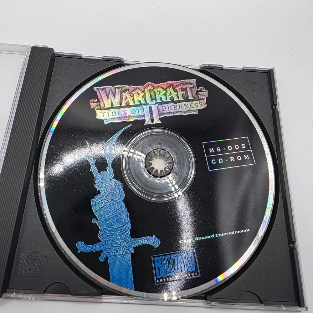 Warcraft II Tides of Darkness MS-DOS CD-ROM 1995 Blizzard Entertainment Vintage